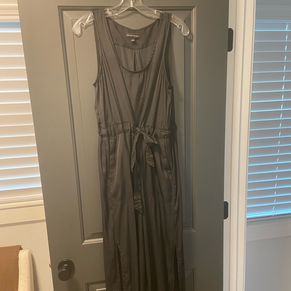 Black Silky Maxi Dress